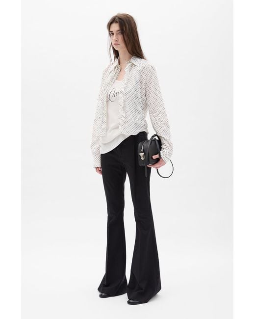 Ann Demeulemeester White Adri Bootcut Trousers