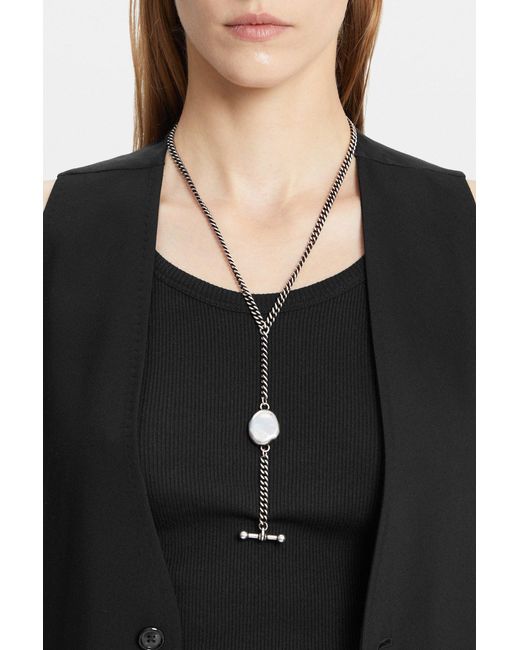 Ann Demeulemeester Black Eve Organic Sphere Necklace