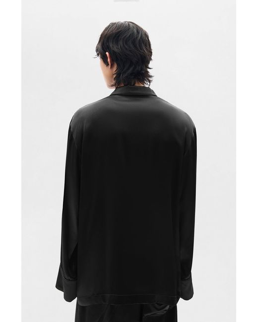 Ann Demeulemeester Black Damon Relaxed Lounge Shirt for men