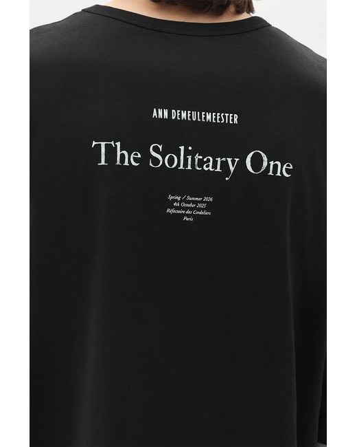 Ann Demeulemeester Black Dieter High Comfort T-Shirt for men