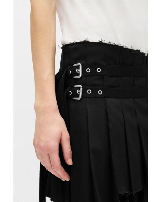 Ann Demeulemeester Black Tabea Wrap Kilt