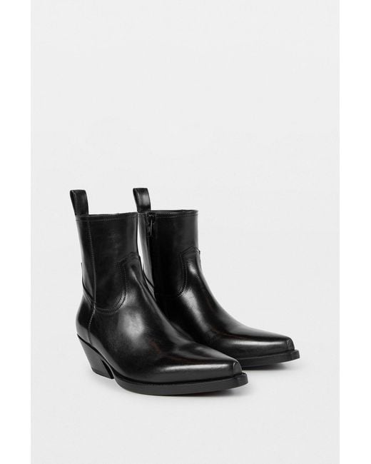Ann Demeulemeester Black Imme Pointy Ankle Boots for men