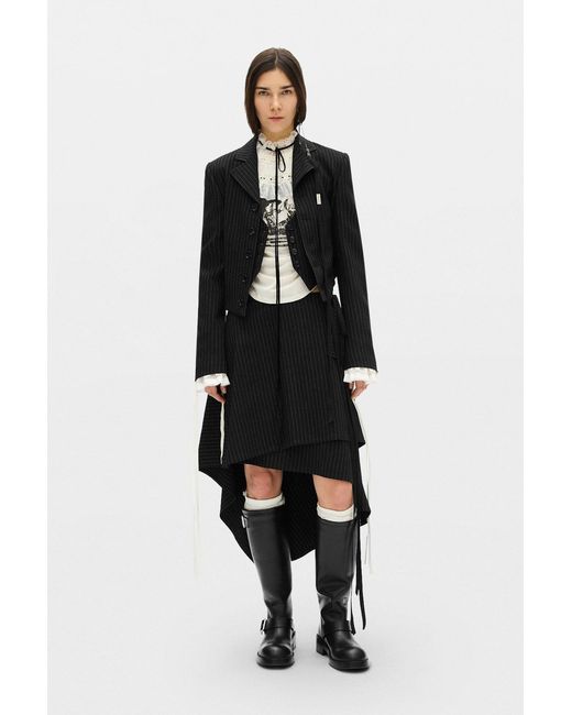 Ann Demeulemeester Black Manda Cropped Blazer