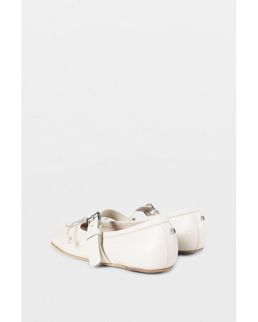 Ann Demeulemeester Natural Zoey Ballerinas