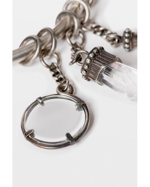Ann Demeulemeester Black Arto Charm Bracelet for men