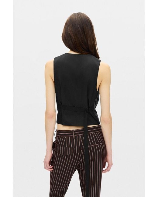 Ann Demeulemeester Black Stanse Classic Waistcoat