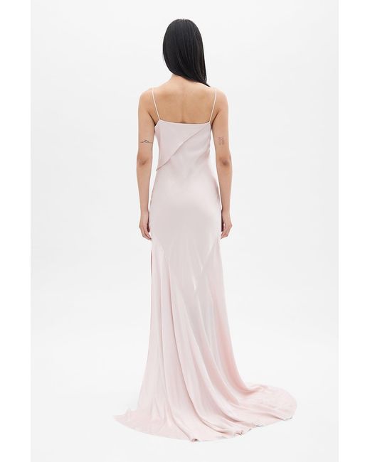 Ann Demeulemeester White Aaricia Long Bias Slip Dress