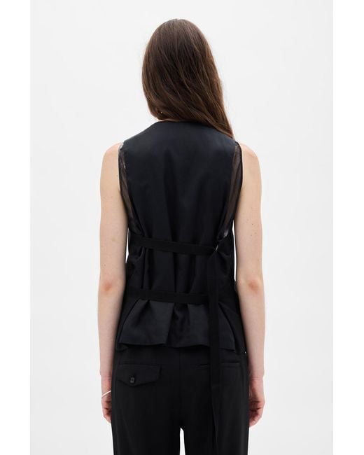 Ann Demeulemeester Black Charlotte Classic Waistcoat
