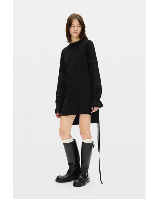 Ann Demeulemeester Black Lucina T-Shirt Dress