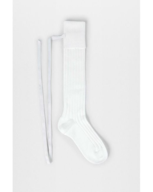 Ann Demeulemeester Black Jost Knee-High Socks