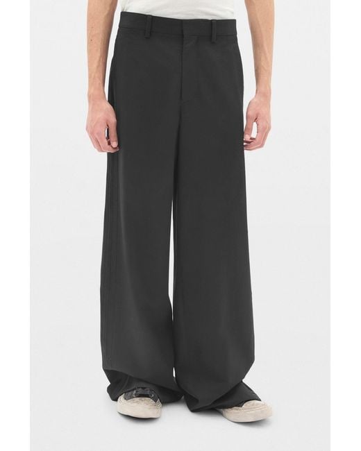 Ann Demeulemeester Multicolor Franck Flared Leg Loose Trousers With Double Side Bands for men