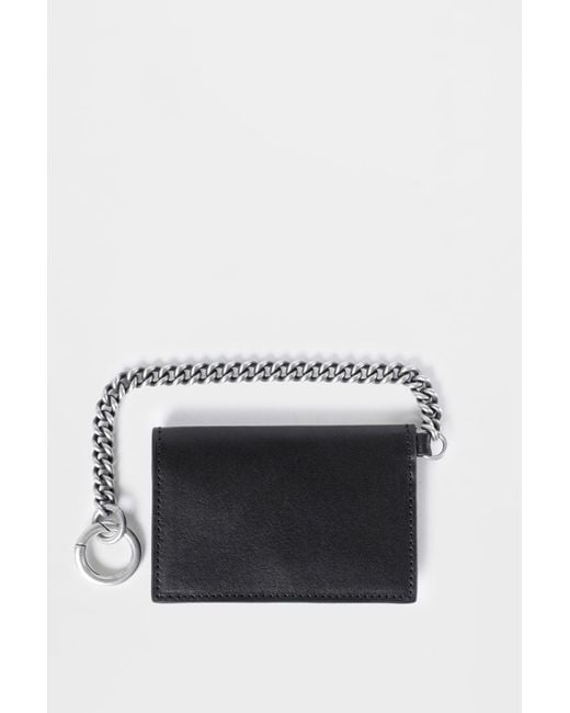 Ann Demeulemeester Black Ake Chain Wallet