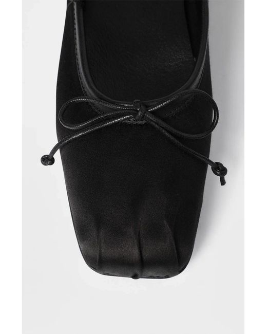 Ann Demeulemeester Blue Paloma Ballerina With Satin Band