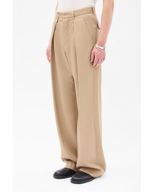 Ann Demeulemeester Multicolor Botel Wide Leg Pleated Trousers for men