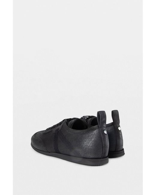 Ann Demeulemeester Black Siru Soft Low Top Boxing Sneakers for men