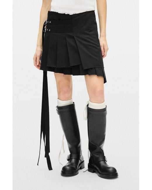 Ann Demeulemeester Black Tabea Wrap Kilt