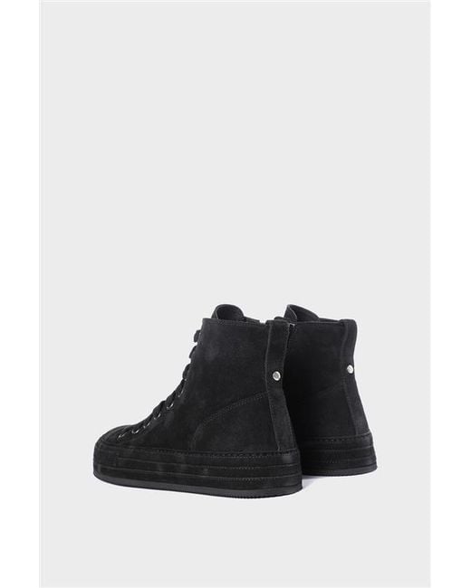 Ann Demeulemeester Black Orvo High-Top Sneakers for men