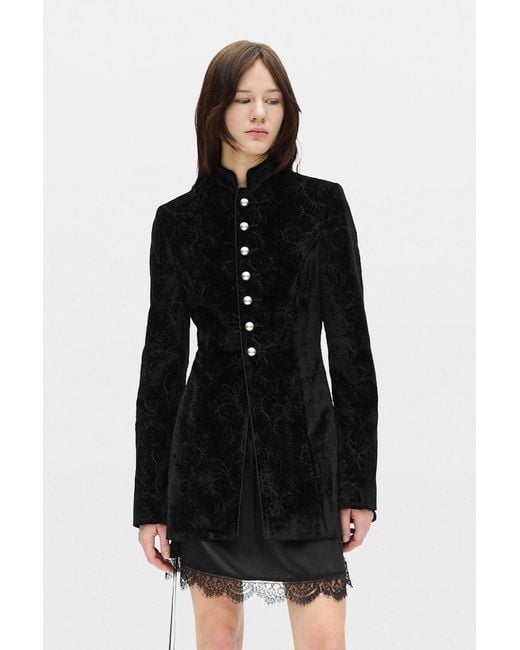 Ann Demeulemeester Black Yana Marsina Jacket
