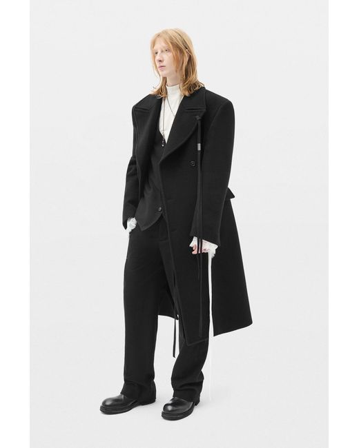 Ann Demeulemeester Natural Lenart Wrinkled Mock Collar Top for men