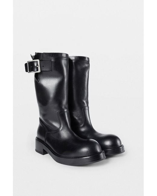 Ann Demeulemeester Black Neldor Engineer Boots for men