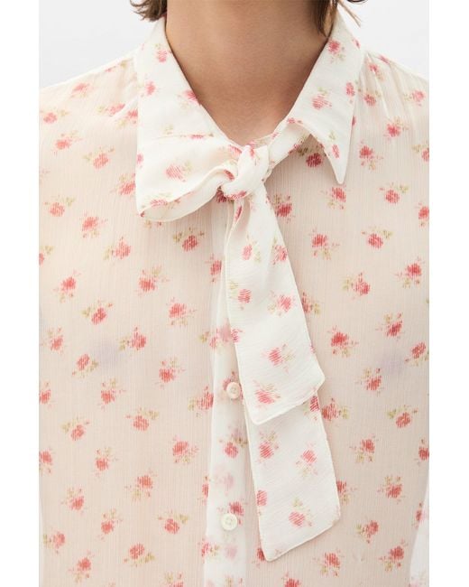 Ann Demeulemeester Natural Stack Comfort Cropped Shirt With Necktie for men