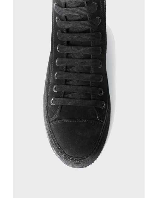 Ann Demeulemeester Black Orvo Hig-Top Sneakers
