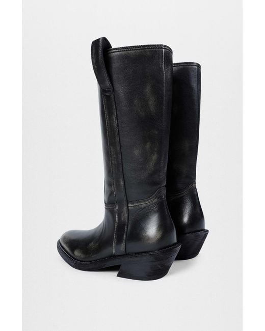 Ann Demeulemeester Black Laxit Pull On Boots