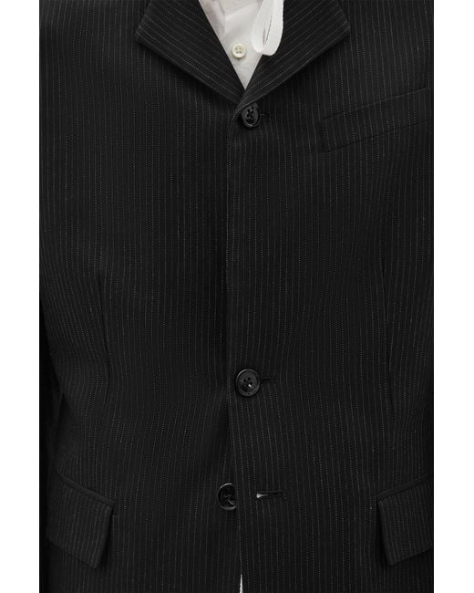 Ann Demeulemeester Black Derek Straight Tailored Jacket for men