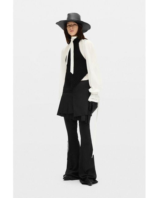 Ann Demeulemeester Black Tabea Wrap Kilt