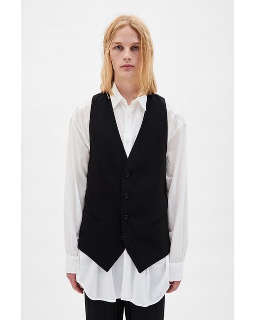 Ann Demeulemeester Black Juikko Classic Waistcoat for men