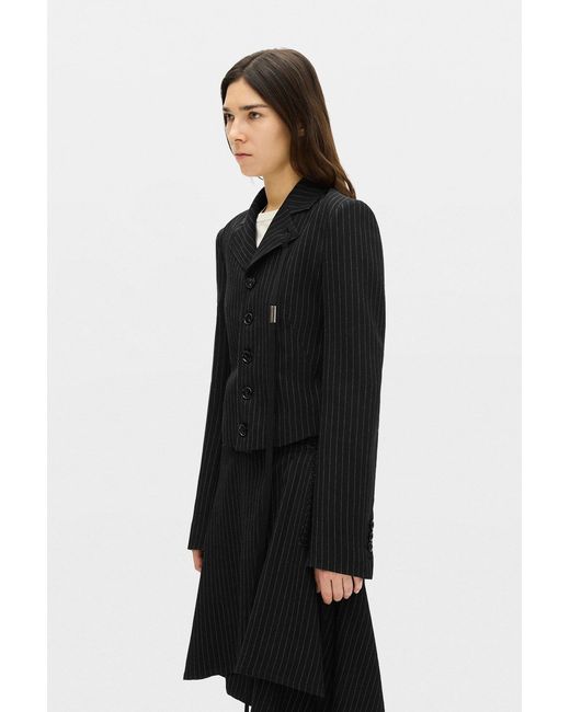 Ann Demeulemeester Black Manda Cropped Blazer