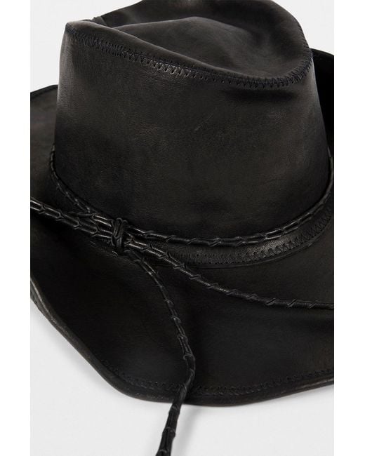 Ann Demeulemeester White Joleik Leather Hat