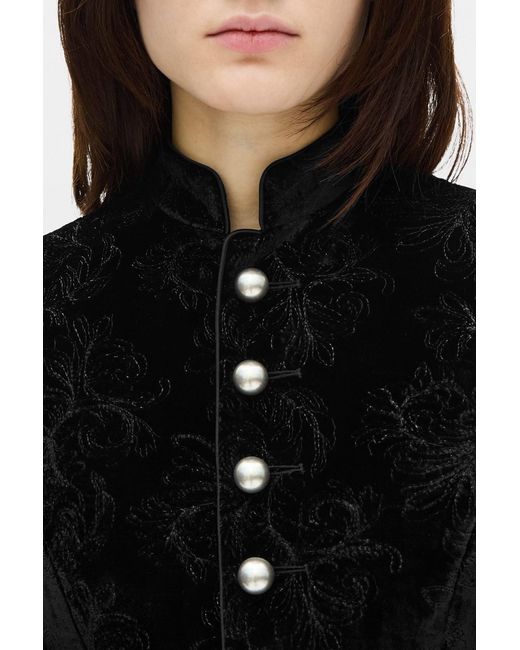 Ann Demeulemeester Black Yana Marsina Jacket