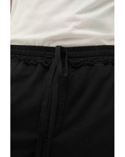 Ann Demeulemeester Black Fin Lounge Sweatpants for men