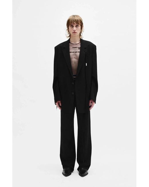 Ann Demeulemeester Black Anthoon High Comfort Tailored Blazer for men