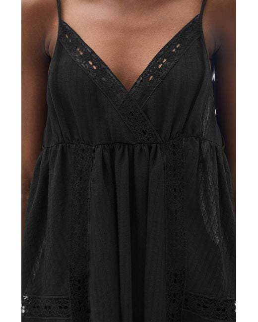 Ann Demeulemeester Black Elen Negligé Midi Dress