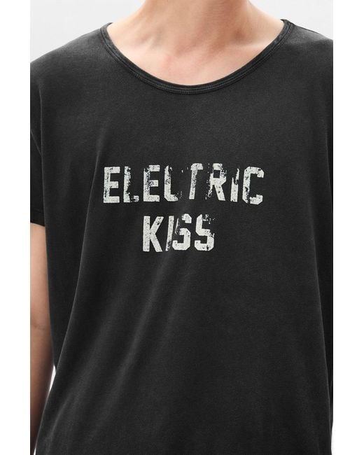 Ann Demeulemeester Black Idar Cropped Standard Fit T-Shirt for men