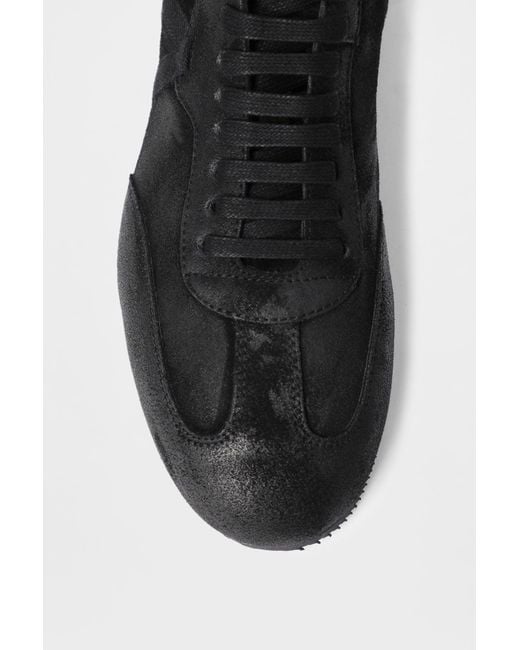 Ann Demeulemeester Black Fides High-Top Boxing Sneakers for men