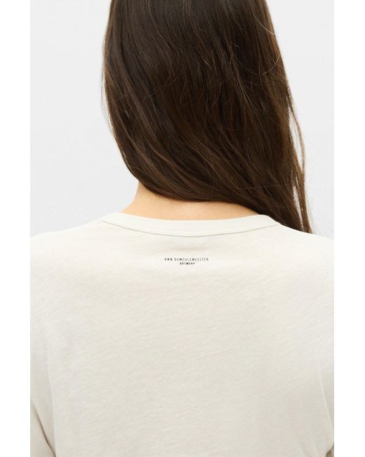 Ann Demeulemeester Gray Dot Wrinkled Cropped Top