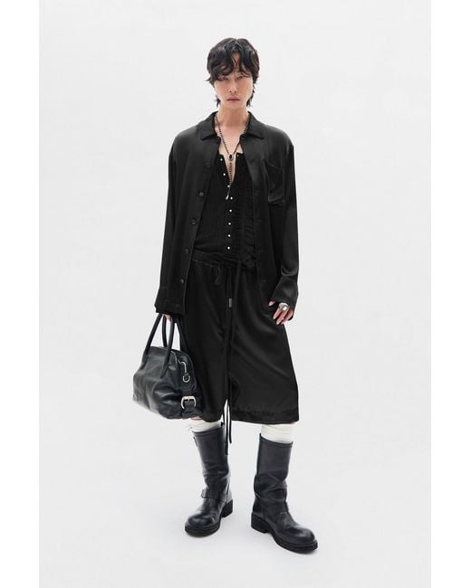 Ann Demeulemeester Black Damon Relaxed Lounge Shirt for men