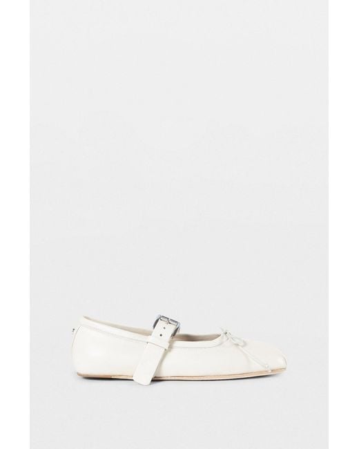 Ann Demeulemeester Natural Zoey Ballerinas