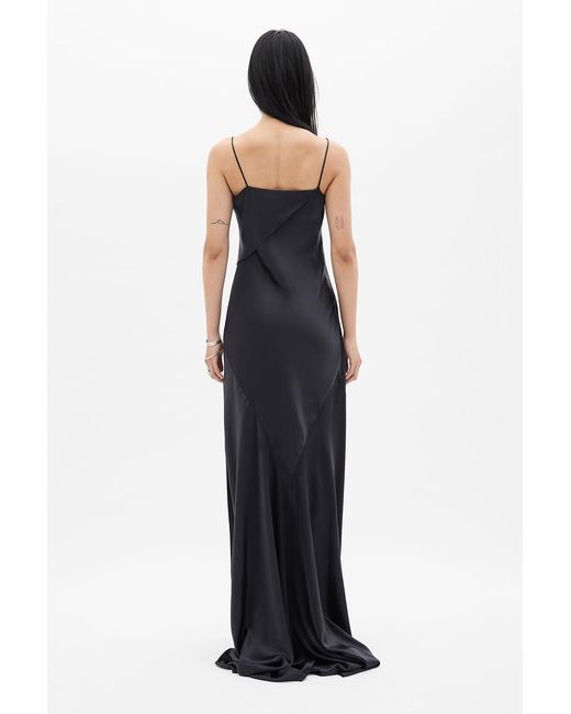 Ann Demeulemeester Black Aaricia Long Bias Slip Dress