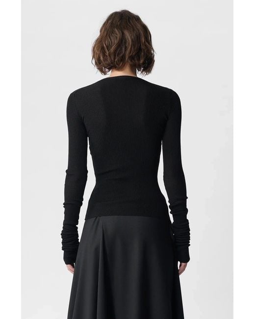 Ann Demeulemeester Black Lyell Sweater
