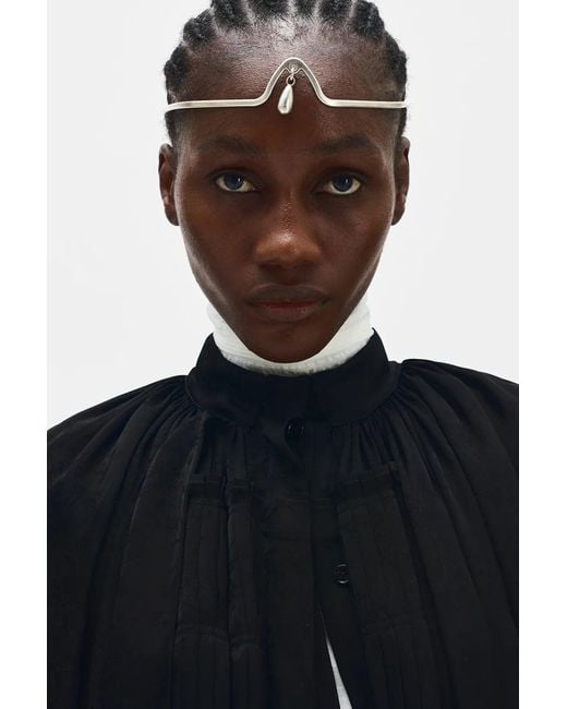 Ann Demeulemeester Black Kitta Diadem With Drop