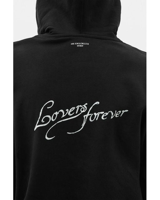 Ann Demeulemeester Black Bardi Comfort Hoodie Sweatshirt for men