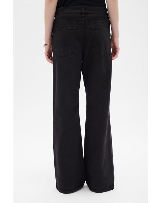 Ann Demeulemeester Blue Genoveva 5 Pockets Relaxed Flared Trousers