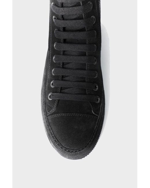 Ann Demeulemeester Black Orvo High-Top Sneakers for men
