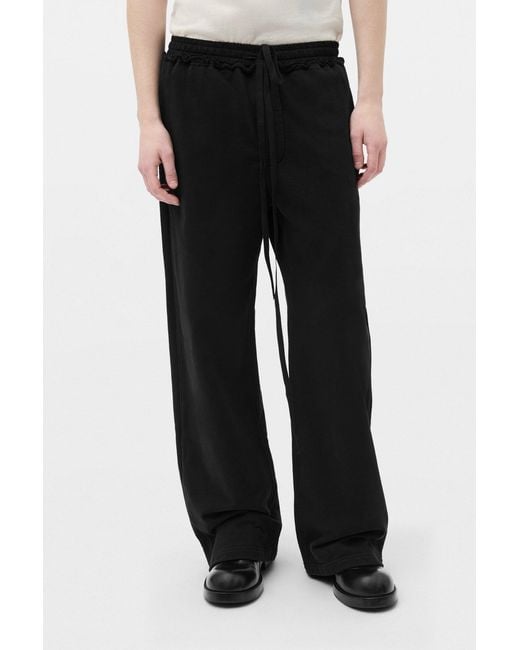 Ann Demeulemeester Black Fin Lounge Sweatpants for men