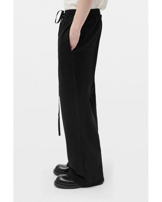 Ann Demeulemeester Black Fin Lounge Sweatpants for men