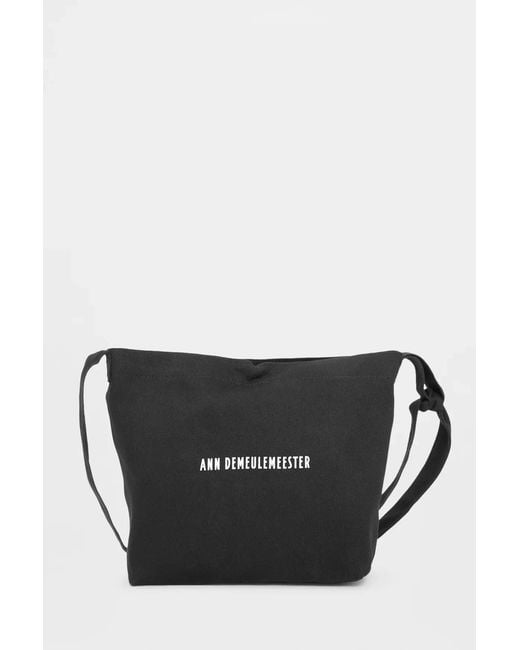 Ann Demeulemeester Black Ad Small Shoulder Bag for men